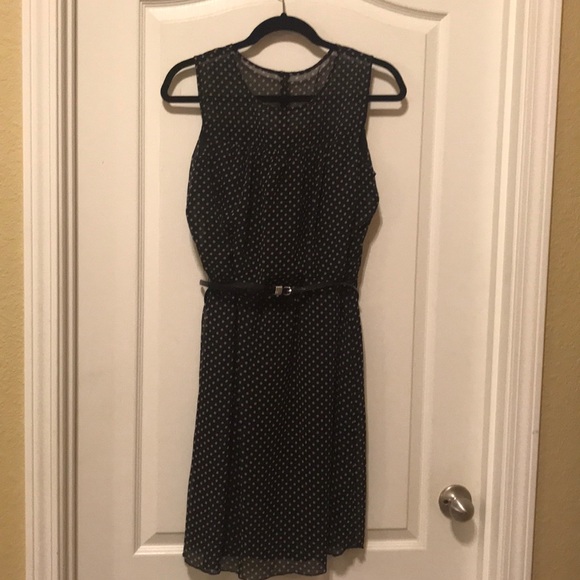 Dresses & Skirts - Black & Tan polka dot dress